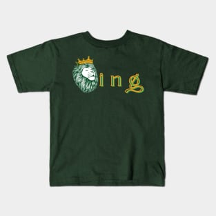 Crowned Royal King Lion Kids T-Shirt